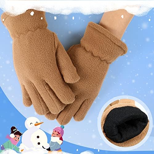 3 זוגות ילדים צמר חורף כפפות חם מלא אצבעות כפפות עבור בני בנות ילדי שלג בחוץ פעילויות ספקי