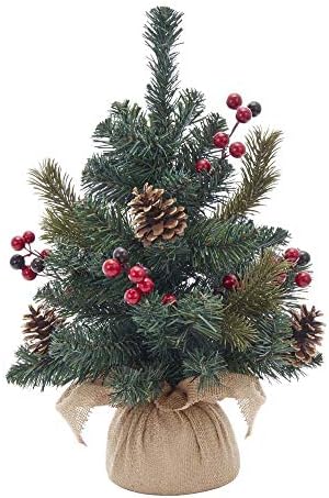 Kurt S. Adler פירות יער אדומים בגודל 18 אינץ 'ועץ חג המולד של Pinecone זהב, רב