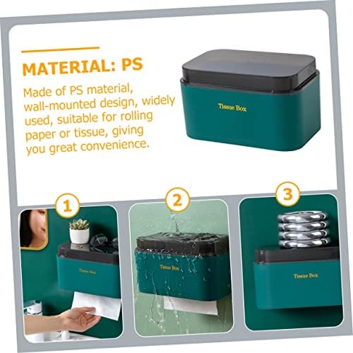 קופסת Veemoon קופסת רקמות מפיות מפיות נייר מגבת נייר מארגן מארגן רקמות מתקן קיר קופסת קופסה קופסת