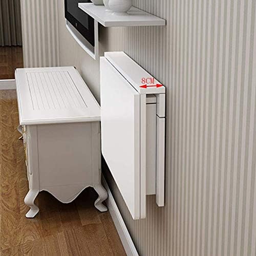 PIBM פשטות מסוגננת מדף קיר רכוב שולחן מתלה צף שולחן מחשב נייד שולחן מעמד שולחן אחסון מעץ מוצק