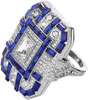 תכשיטי אופנה נשים 925 טבעת מכסף ריבוע חותך CZ CRYSTAL CHIRTAL מעוקב טבעת טבעת טבעות טבעות חתונה