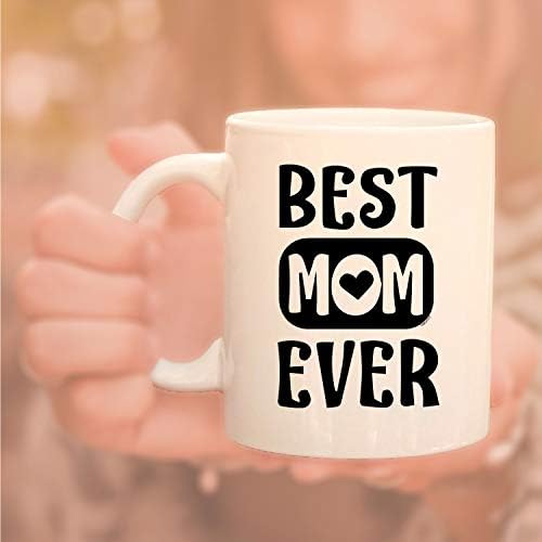 Veracco הכי טוב אמא אי פעם ספל קפה קרמיקה ספל יום הולדת מצחיק מתנה ליום האם לאמא סבתא חורגת מהבת הבת