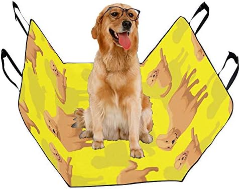 כיסוי מושב כלב מותאם אישית גולדן רטריבר בעלי החיים כלב מחמד הדפסת רכב מושב מכסה לכלבים עמיד למים החלקה