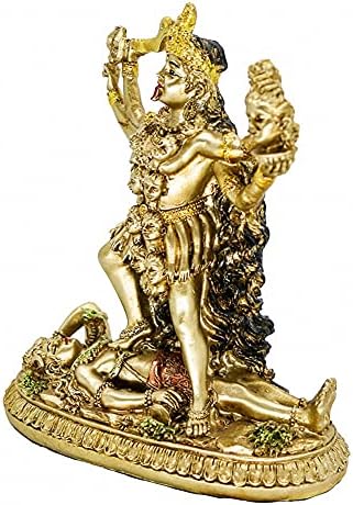 בנגבנגדה אלת ההינדית פסל פסל קאלי - אל אינדיאני אליל עתיק דקורטיבי - אלת הודו של זמן ומוות פסלון מורטי