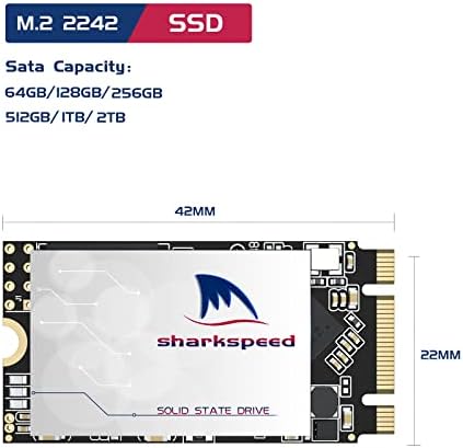 2242 NGFF 256GB M.2 SSD Sharkspeed Plus פנימי M2 SSD 3D NAND SATA III 6 GB/S, כונן מצב מוצק