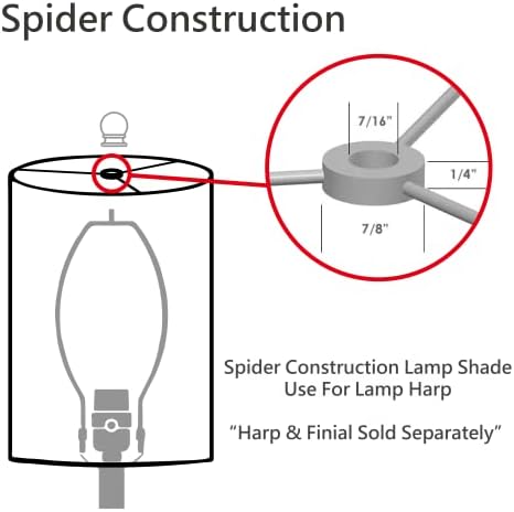 Aspen Creative 31018A צורת תוף קשיח מעבר צורה עכביש עכביש צלו בצל בצל חום כהה, 8 רוחב