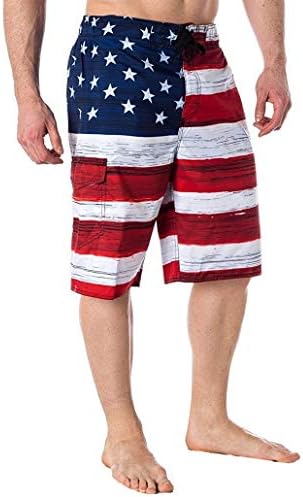 ביגוד אמריקני מורשה-מארט דגל אמריקאי אמריקאי בהשראת מכנסיים קצרים