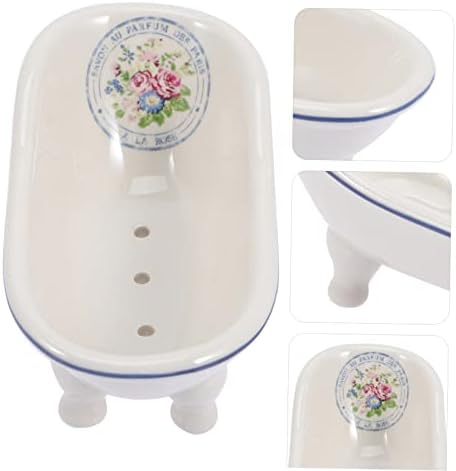 מגש דקורטיבי של Holibanna מגשי אמבטיה למגשי דקורטיביים של אמבטיה מחזיק סבון קופסת סבון מגש אמבטיה רצועות
