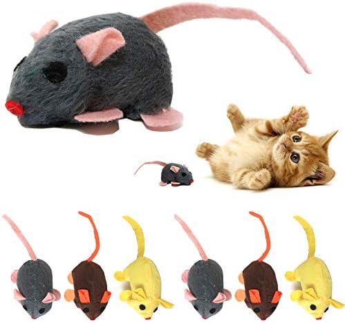 6 חתול צעצוע עכברים פרוותי קטניפ רעשן