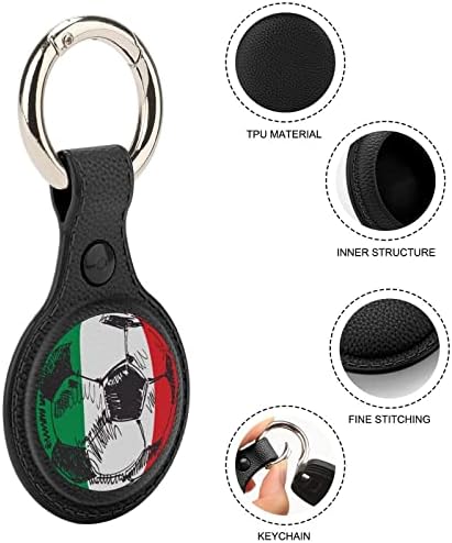 איטליה דגל כדורגל כדורגל מחזיק עבור מפתח טבעת מגן מקרה כיסוי איתור תג עבור ארנק מטען חיות מחמד