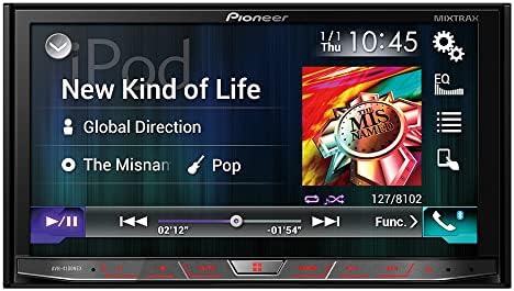 PIONEER 6.8 תצוגה של מסך מגע DIN DIN, תמיכה במוזיקת ​​Apple iPhone ו- Android, Bluetooth in-Dash