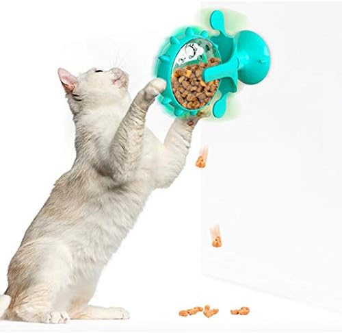 איסטוויטה איטי דליפת חיות מחמד לדליפת חיות מחמד לחתול צעצועים לחתול מצחיק טחנת רוח פטיפון