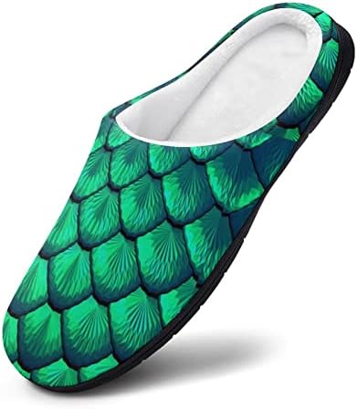 ירוק סולמות גברים של נעלי בית חם להחליק בית נעלי מקורה חיצוני עם גומי בלעדי