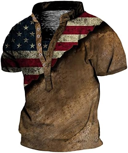 פטריוטית חולצות לגברים גדול וגבוה, במצוקה אמריקאי דגל גברים חולצה מצחיק 4 יולי חולצות חולצה פטריוטית