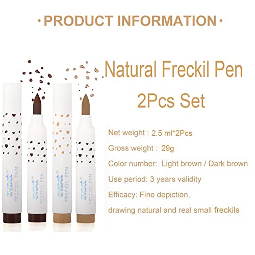נמש עט 2 צבעים טבעי כמו בחיים נמש איפור עט נמש צבע מים הוכחת נצחי רך דוט סופט עט
