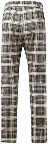 אופנה עסקי מכנסיים לגברים מקרית מסלול מכנסיים סקיני הדוק משובץ הדפסת סקיני מכנסי עיפרון מכנסיים בגדי רחוב
