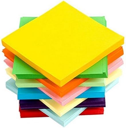 גיליונות נייר אוריגמי של Astrqle צבעוני נייר דו צדדי מנוף נייר מתקפל נייר לאמנות וילדים פעילויות והדפס משרדי 10