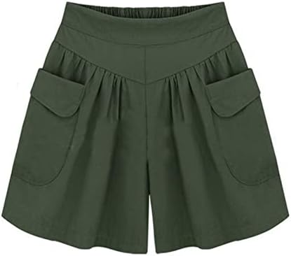 Summers Spandex Spandex מכנסי נשים ספורט גדול מכנסיים קצרים נושמים קצרים נושמים המותניים המותניים עם כיסים