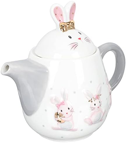 יארדווה קרמיקה ארנב קומקום פרח חמוד קומקום קפה קפה סיר מים סיר חרסינה ארנב פרח קומקום תה עם מכסים