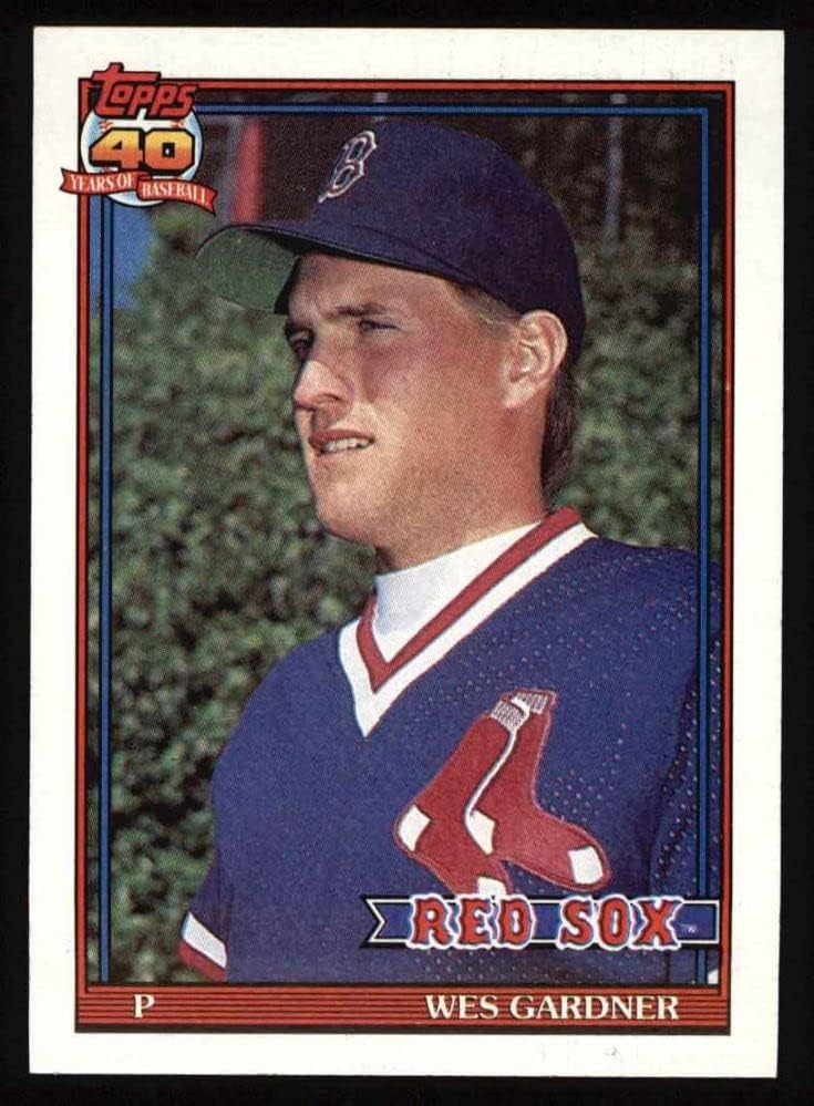 1991 Topps 629 Wes Gardner Boston Red Sox NM/MT Red Sox