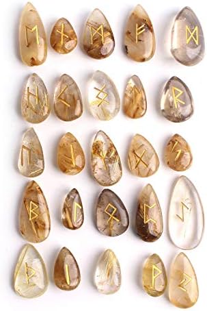 Laaalid XN216 25 יחידות זהב טבעי רוטס קוורץ קריסטל רוני דילנציה גבישים עתידים מספרים רייקי ריפוי אבן