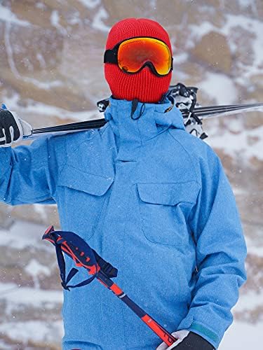 Satinior 1 חור סרוג כיסוי פנים מלא למבוגר סקי חורף בלאקלאבה בחוץ