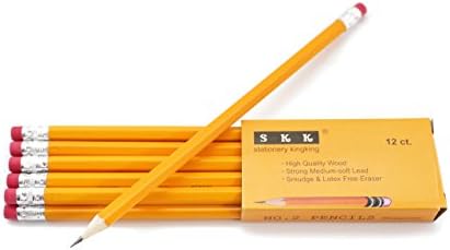 עפרונות מושחזים מראש, עפרונות מושחזים עם חלק עליון מחק, עיפרון 2 קילו, 144 / קופסה.