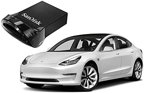 Zell Technologies Sandisk כונן הבזק USB, Boombox, 3.1 כונני פלאש USB עבור Tesla Model S/3/x/y- שחור