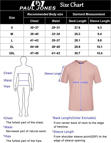 PJ Paul Jones's Crewneck's Soft T חולצות רכות חולצות ג'רזי קלות משקל קלות