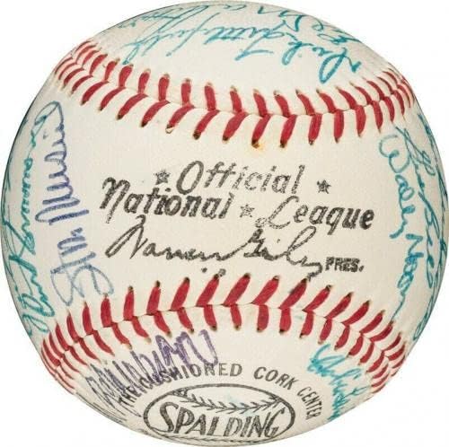 וילי מייס יפה 1957 קבוצת משחקי הכוכבים החתמה על בייסבול PSA DNA COA - כדורי בייסבול עם חתימה