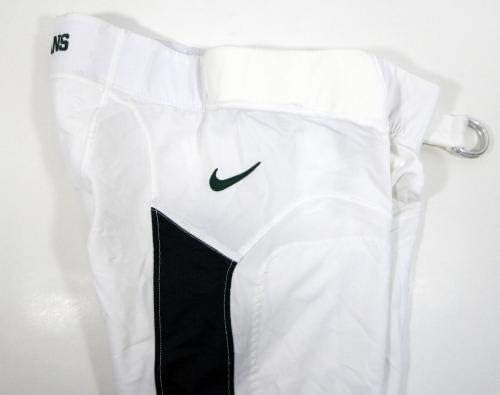 משחק הכדורגל של מישיגן מדינת מישיגן הוציא מכנסיים לבנים עם גודל חגורה 38 - משחק קולג 'בשימוש