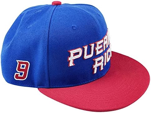 פורטו ריקו כובע עולם משחק קלאסי לאומי מתכוונן כובע חיצוני סנאפבק בייסבול כובע