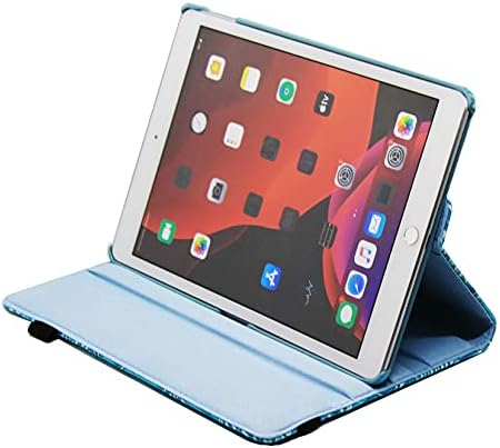 Livitech iPad Air 3rd Gen 2019 / iPad Pro 10.5 מארז 2017, אפקט פרחי ענבים 36 360 סיבוב עור PU דוכן עמדת