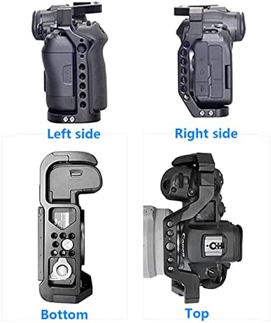 כלוב מצלמה של Topcine עבור Canon EOS R5/R5C/R6 מצלמה נטולת מראה, Vlogging וידאו צילומי סרטים מייצב מתקן עם נעל