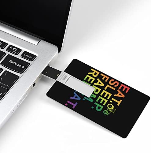 אכלו כרטיס חוזר שינה כרטיס USB 2.0 כונן הבזק 32 גרם/64 גרם דפוס מודפס מצחיק