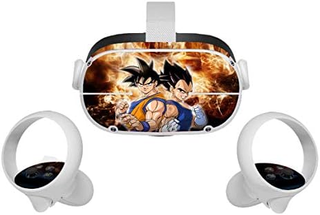 סרט הסופר סאיאן אלוהים Oculus Quest 2 Skin VR 2 עורות אוזניות ובקרות מדבקות מדבקות מגן אביזרי מגן