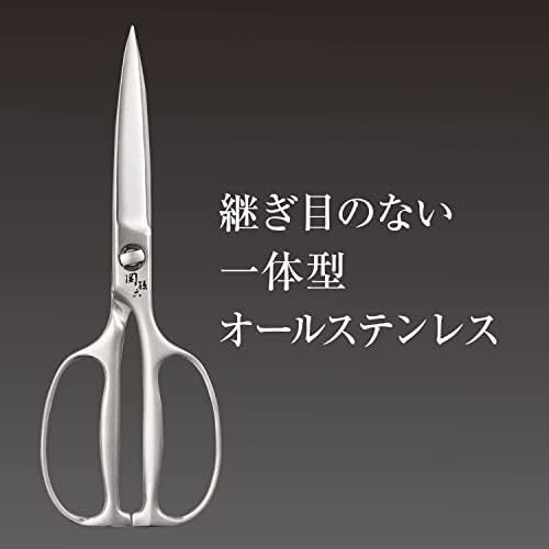 חברת KAI Corporation DH3345 מספריים מטבח של Seki Magoroku, פירוק, מזויף, הכל נירוסטה, כלי מטבח, מיוצר ביפן