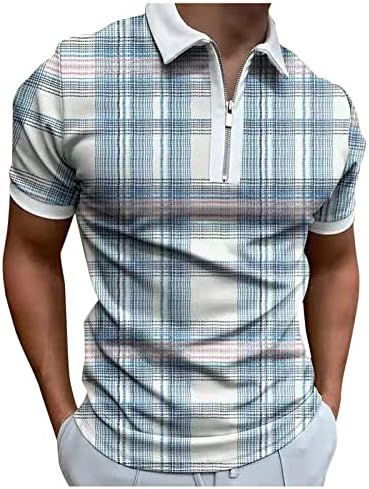 שרוולים קצרים לגברים רטרו חולצה חולצה צמרת חולצות טריקו רחוב גולף בגדי הדפסה כפתורים