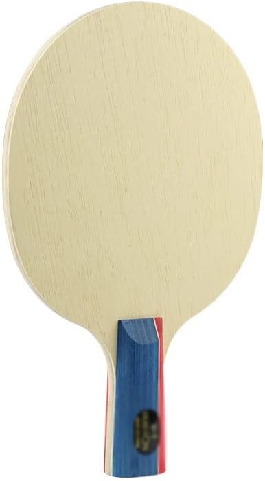 PDGJG שולחן עץ טניס טניס מחבט 5 שכבות מהירות בינונית פינג פונג מחבט להב נהדר לעשרה
