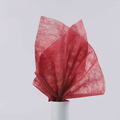 OVKGL 50 גיליונות של כותנה עטיפת נייר פרחים נייר פרחוני לא ארוג נייר עטיפת מים אטום למים קפלים פרחים ניתנים