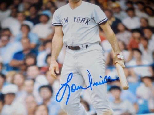 לו פיניאלה חתימה 8x10 צילום - ניו יורק ינקי! - תמונות MLB עם חתימה