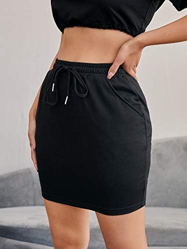 מילומיה נשים מזדמן מותניים מיני חצאית חצאית חצאית חצאית אימון עם כיס