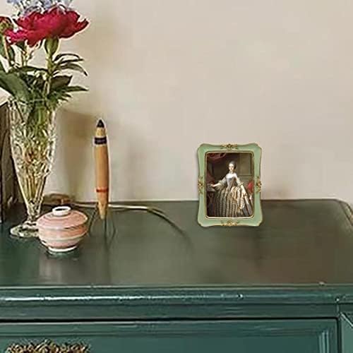 מסגרת תמונה קטנה 2.5x3.5 קטנה, מסגרת צילום מקושטת מיני עתיקה, תצוגת שולחן ותצוגה ביתית תלויה קיר, גלריית