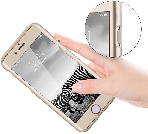 iPhone7 מארז כיסוי גוף מלא דק במיוחד פלסטיק היברידי קשה עם כיסוי ועור מגן עבור Apple iPhone7 4.7 ''