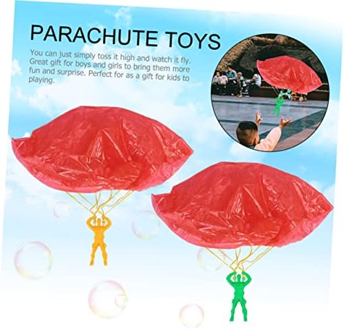 6 יחידות פליטה מצנח מעופף צעצוע מצנח לילדים צעצועים לילדים פלסטיק מצנח צעצועי לטוס צעצועי ילדים מצנח צעצועי