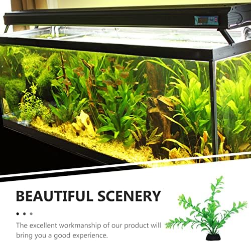 צמחים מלאכותיים של ipetboom המראה המוצר פשוט ויפה, תפאורה ריאלית לאקווריום המשרדי שלך. קישוטים למיכל דגים