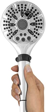 Waterpik ראש מקלחת בעבודת יד קל בחר עם צינור מקלחת 5 מטר, התקנה קלה של DIY, 5 מצבי ריסוס, כרום, LAR-563EE