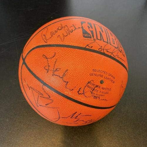 1991-92 צוות דאלאס מאבריקס חתם על ספאלדינג NBA משחק כדורסל אוטומטי JSA COA - כדורסל חתימה