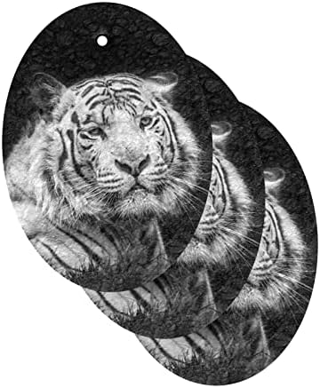 Alaza Tiger Portraint הדפס בעלי חיים ספוג טבעי ספוג מטבח תאית ספוגי תאית למנות שטיפת אמבטיה וניקוי