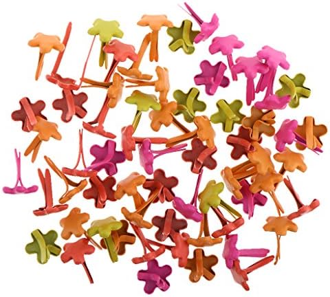 100 חתיכות של EMER 7.5 ממ פרחים בראדס מחברים מלאכת נייר לעיצוב קלפים DIY ScrapbookingCoding/423